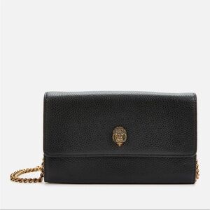 Kurt Geiger Kensington Chain Wallet Bloomingdales black clutch purse evening bag